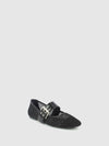 Sapatos com Fivela em Preto
